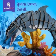 Puzzle 3D 83 piese - Delfin cu bot gros - Deluxe