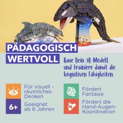 Puzzle 3D 83 piese - Delfin cu bot gros - Deluxe