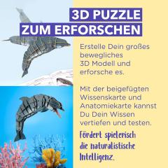 Puzzle 3D 83 piese - Delfin cu bot gros - Deluxe