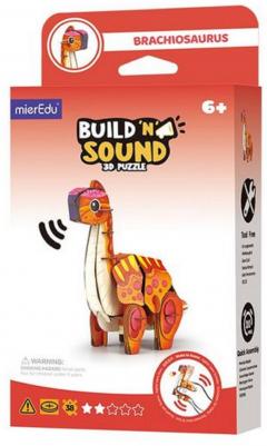 Puzzle 3D 50 piese - Build ’n’ Sound - Brachiosaurus