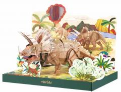 Puzzle 3D reglabil 191 piese - Triceratops - Deluxe