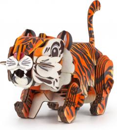 Puzzle 3D 45 piese - Build 'n' Sound - Tigru