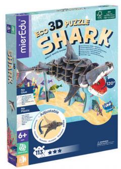Puzzle 3D 113 piese - Marele Rechin Alb