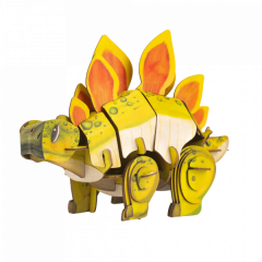 Puzzle 3D 60 piese - Build 'n' Sound - Stegosaurus