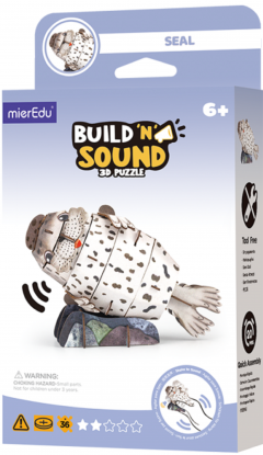 Puzzle 3D  36 piese - Build 'n' Sound - Foca