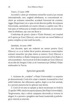 Note zilnice. Consilier prezidential (1990-1992)