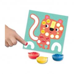 Set creativ 3 in1 de pictat cu degetul - De colorat si de lipit