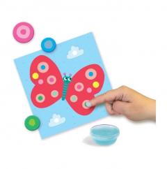 Set creativ 3 in1 de pictat cu degetul - De colorat si de lipit