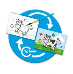 Set creativ de pictat cu apa - Ferma animalelor