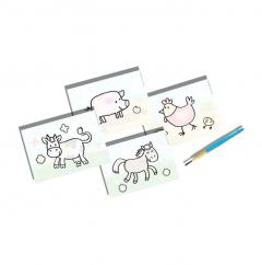 Set creativ de pictat cu apa - Ferma animalelor