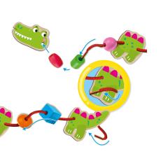 Set creativ din lemn - Animale si margele