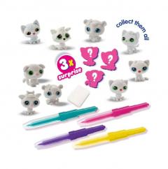 Set creativ -  Carioci cu aerograf si 3 pisicute surpriza