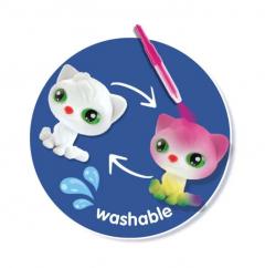 Set creativ -  Carioci cu aerograf si 3 pisicute surpriza