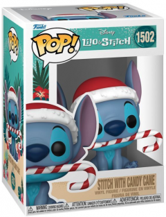 Figurina - Pop! Lilo & Stitch Holiday: Stitch (with Candy Cane)