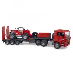 Jucarie - Camion Man TGA cu incarcator telescopic Manitou MLT 633