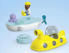 Playmobil - Junior Aqua si Tinti - Submarin colorat