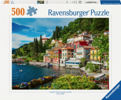 Puzzle - Ravensburger - Lacul Como Italia, 500 piese