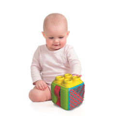 Jucarie bebelusi - Soft Clemmy Touch & Play - Sensory Cube