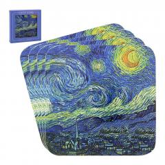 Set 4 suporturi pahare - Van Gogh Coasters