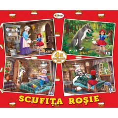 Puzzle - Scufita Rosie - 4 imagini