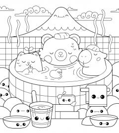 The Super Kawaii Coloring Book