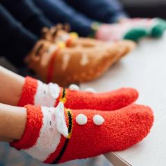 Sosete antiaderente pentru adulti - Mos Craciun