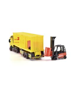 Jucarie - Camion - Volvo DHL si Stivuitor cu sunete si lumini