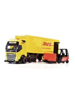 Jucarie - Camion - Volvo DHL si Stivuitor cu sunete si lumini