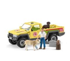 Figurine - Schleich - Veterinar in vizita la ferma