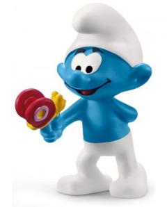 Figurina - The Smurfs - Strumf cu fluture