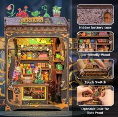 Puzzle 3D 146 piese - Cotor de carte Fantasy Plant Shop