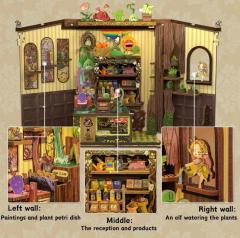 Puzzle 3D 146 piese - Cotor de carte Fantasy Plant Shop