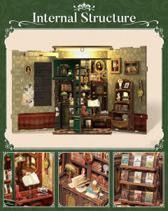 Puzzle 3D 88 piese - Cotor de carte - Biblioteca bufnitei