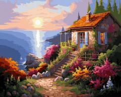 Set pictura pe numere -  Casa de pe deal