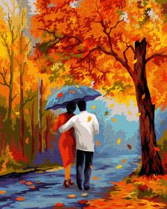 Set pictura pe numere - Iubire toamna