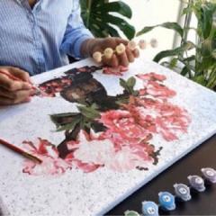 Set pictura pe numere -  Camp de maci