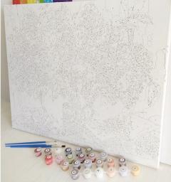 Set pictura pe numere -  In asteptarea Mosului 