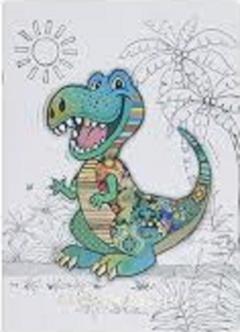 Caiet A5 de desen - Kook - Enfants Dino