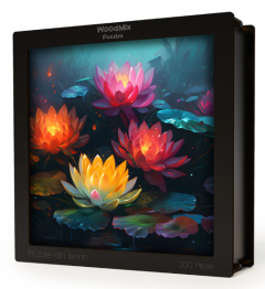 Puzzle din lemn - Flori - Lotus