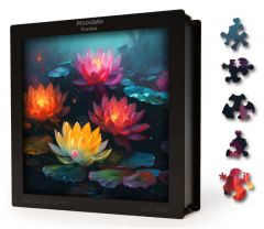 Puzzle din lemn - Flori - Lotus