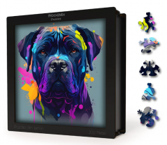 Puzzle din lemn - Caini - Cane Corso 2
