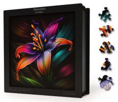 Puzzle din lemn - Flori - Rain Lily