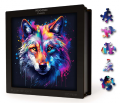 Puzzle din lemn - Animale - Lup 1