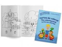 Matei si legumele vesele. Cartea de colorat