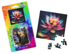 Puzzle mic din lemn - Flori - Nufar