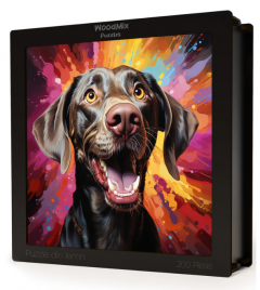 Puzzle din lemn - Caini - Weimaraner 2