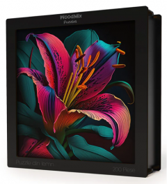 Puzzle din lemn - Flori - Oriental Lily