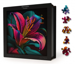 Puzzle din lemn - Flori - Oriental Lily