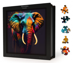 Puzzle din lemn - Animale - Elefant 2
