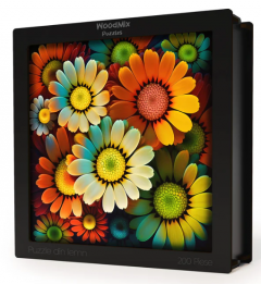 Puzzle din lemn - Flori - Feverfew